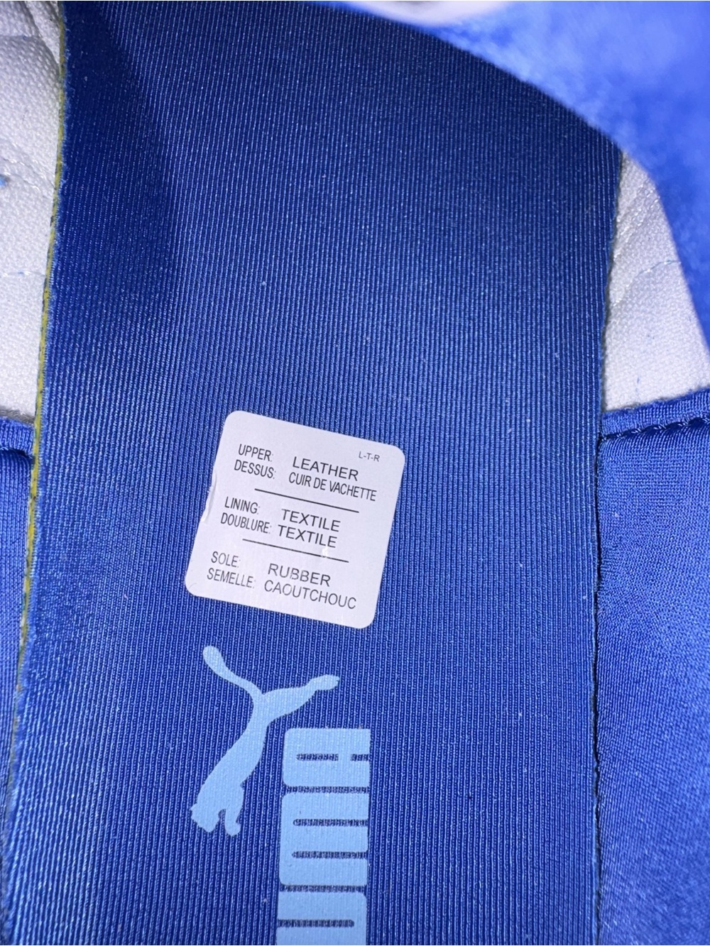 Puma Exclusive Lt Blue Leather Speedcat with Royal Blue Accents by Anthropology - Picture 6 of 8